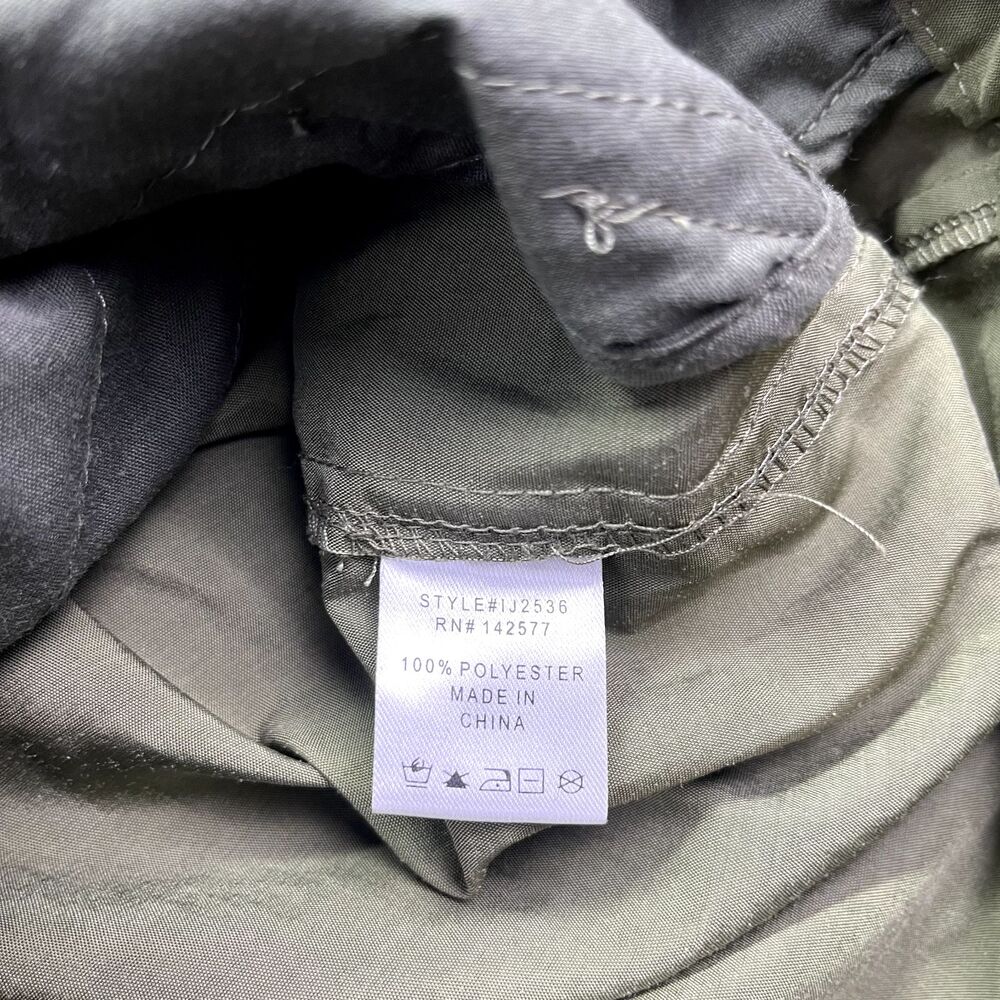Iris Green Utility Jacket Hooded Womens M Anorak Parka Military Trench Gorpcore - Picture 9 of 16